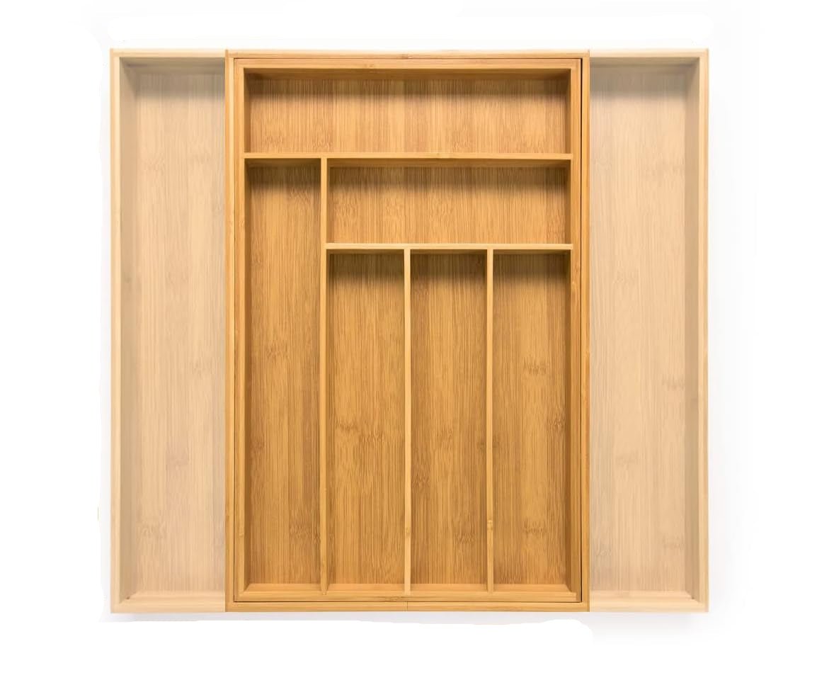 WOOD ONE-PIECE Adjustable Eco-friendly Drawer Organizer