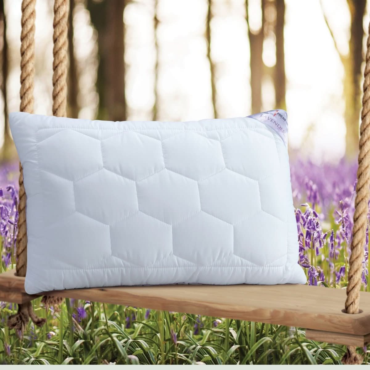 Veluvon Serenity Pillow | Hypoallergenic & Antibacterial | lifestyle image