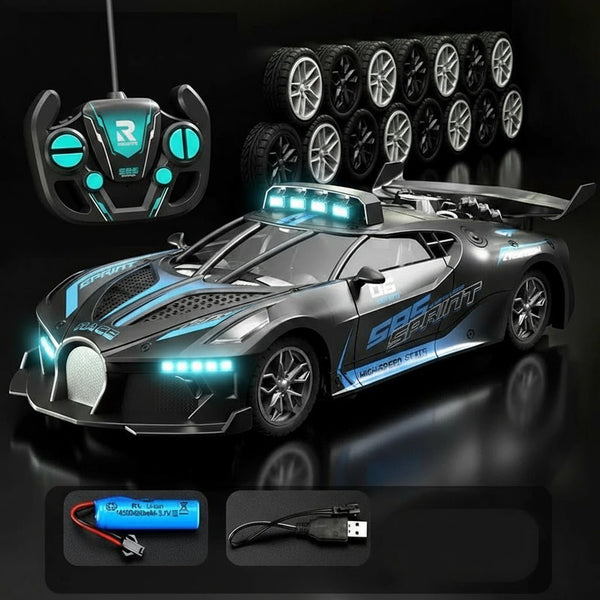 Remote Control Car Electric Sports Car for Kids, Fast RC Car Toy for Boys & Beginners, 8 Inch Remote Control Race Car