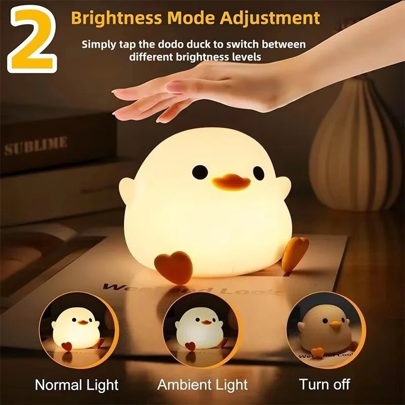 COZYDUCK Cute Silicone Duck Lamp