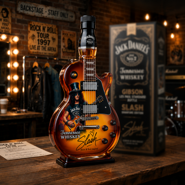 Guitar Decanter, Guitar-Shaped Glass Whiskey Decanter for Home Bar & Collectors