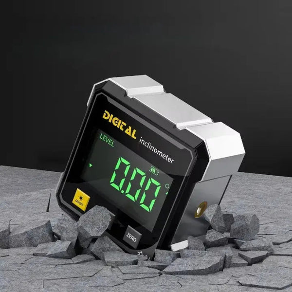 Digital Angle Finder with Laser Line, Magnetic Base Inclinometer for Leveling & Measuring