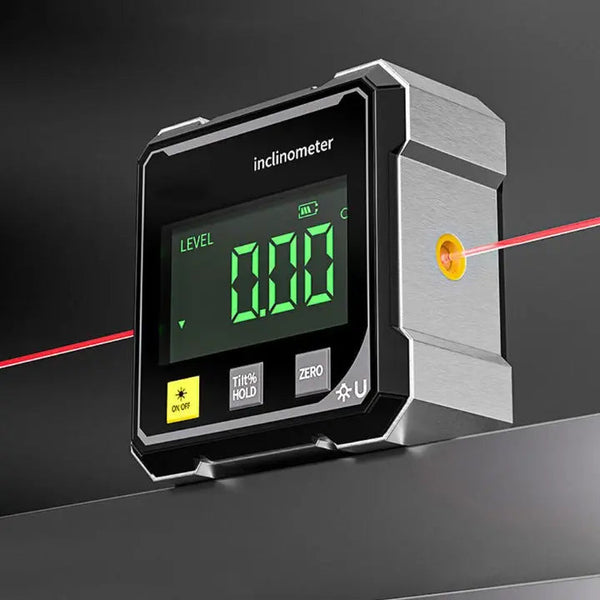 Digital Angle Finder with Laser, Magnetic Angle Gauge with Backlit Display for Woodworking & DIY