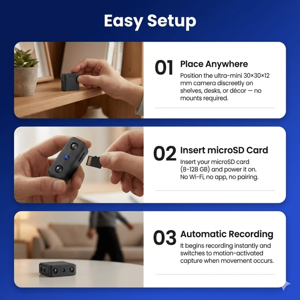 HOMECAM Small HD Surveillance Camera