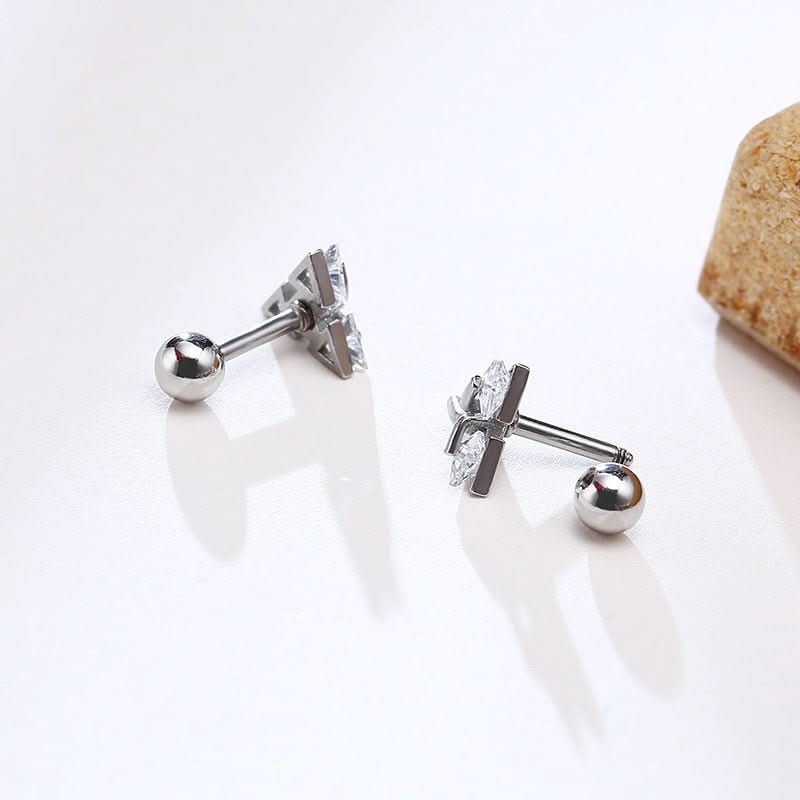 TRISILVER Triangle Earrings