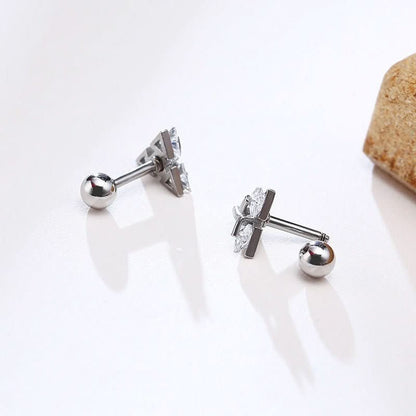 TRISILVER Triangle Earrings