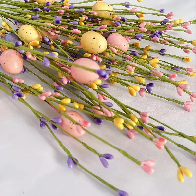SPRINGNEST Colorful Easter Egg Bunch Stems