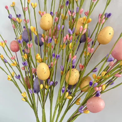 SPRINGNEST Colorful Easter Egg Bunch Stems