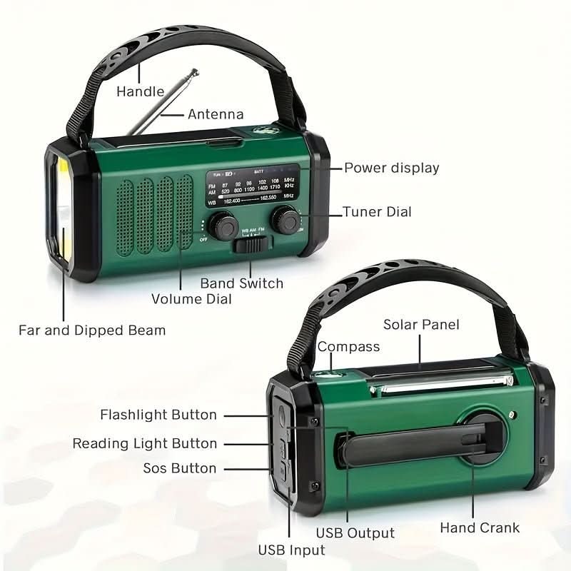 EcoPower Emergency Radio All-in-one