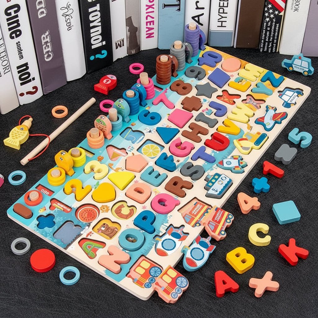 SMARTFISH Educational Montessori Puzzle Board