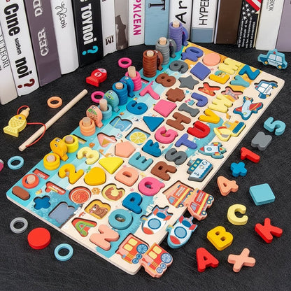 SMARTFISH Educational Montessori Puzzle Board