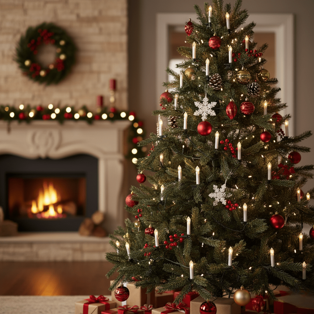 HOLIFLAME Flameless Christmas Candle Set