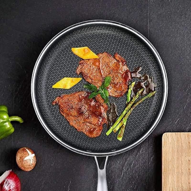 CHEFCRAFT PAN Stainless Steel Non-stick Frying Pan