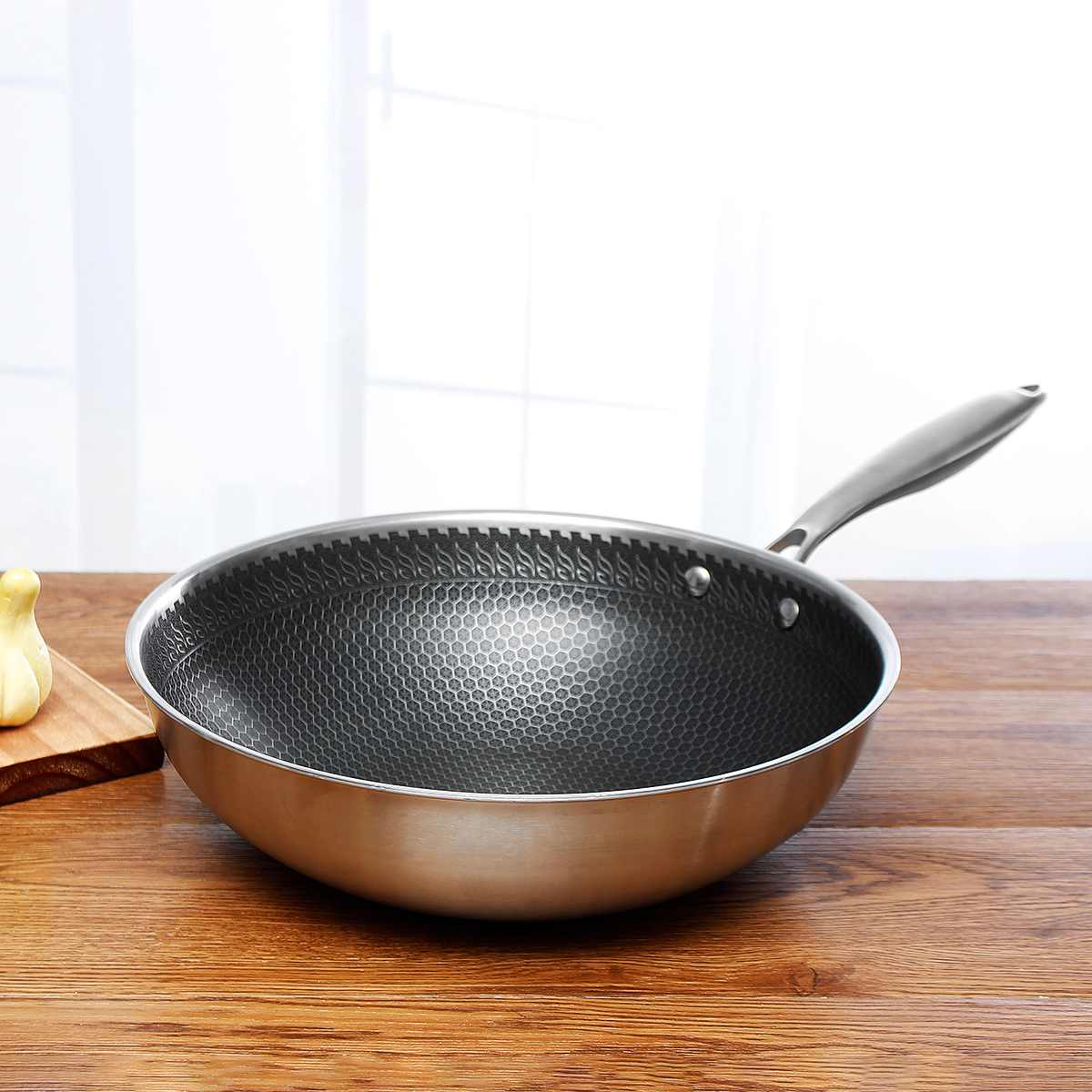 CHEFCRAFT PAN Stainless Steel Non-stick Frying Pan