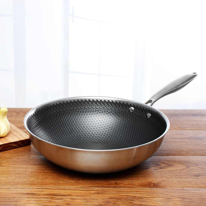 CHEFCRAFT PAN Stainless Steel Non-stick Frying Pan