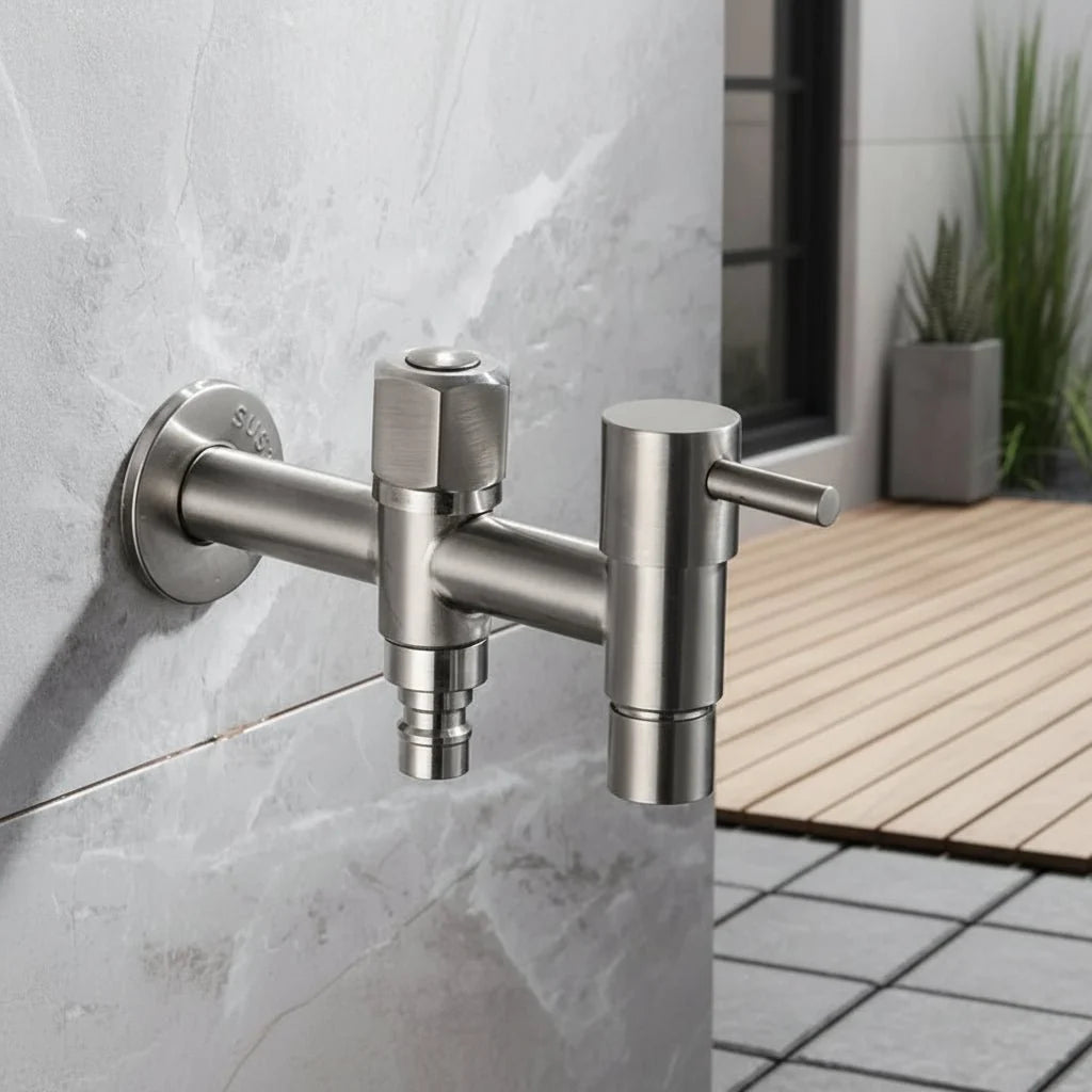GARDENPRO Premium Stainless Steel Outdoor Faucet