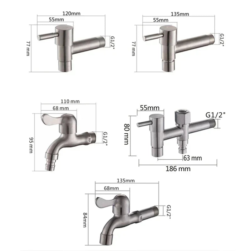 GARDENPRO Premium Stainless Steel Outdoor Faucet