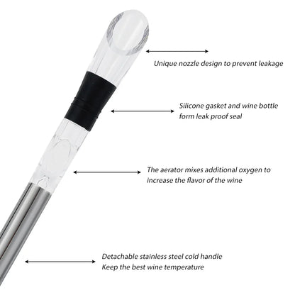 CHILLCORE 3-in-1 Wine Cooling Stick