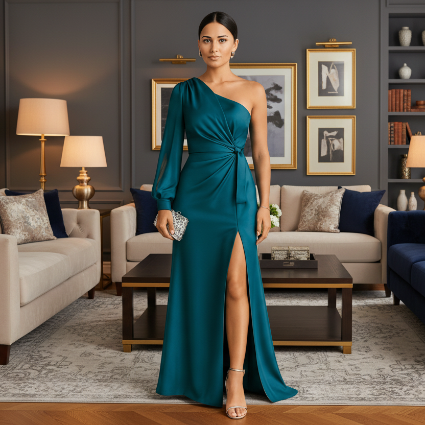 SCULPTA One-Shoulder Dress Asymmetric