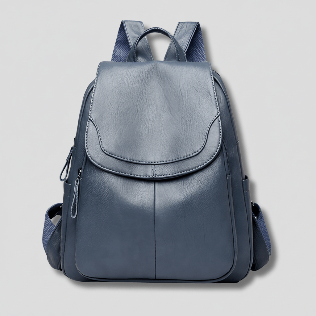 OPULENZA Anti-Theft Leather Backpack