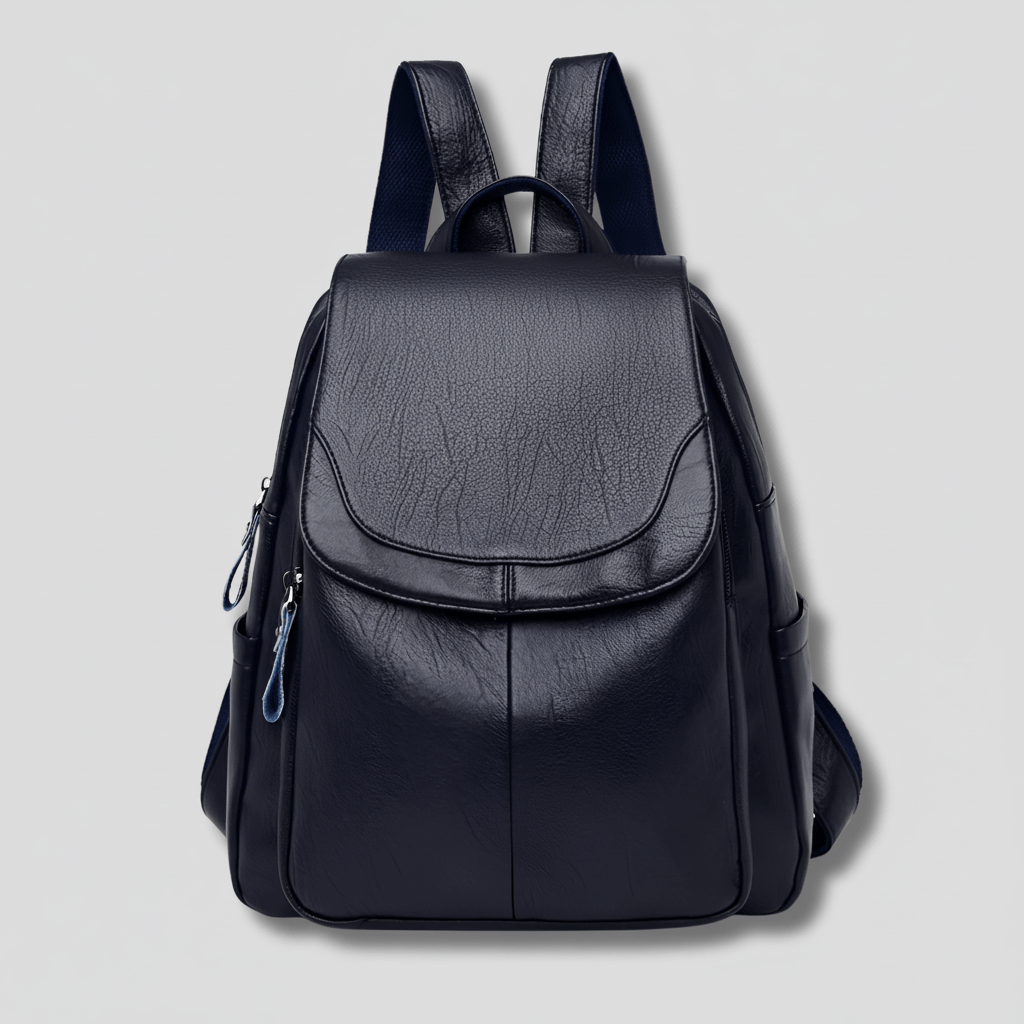 OPULENZA Anti-Theft Leather Backpack