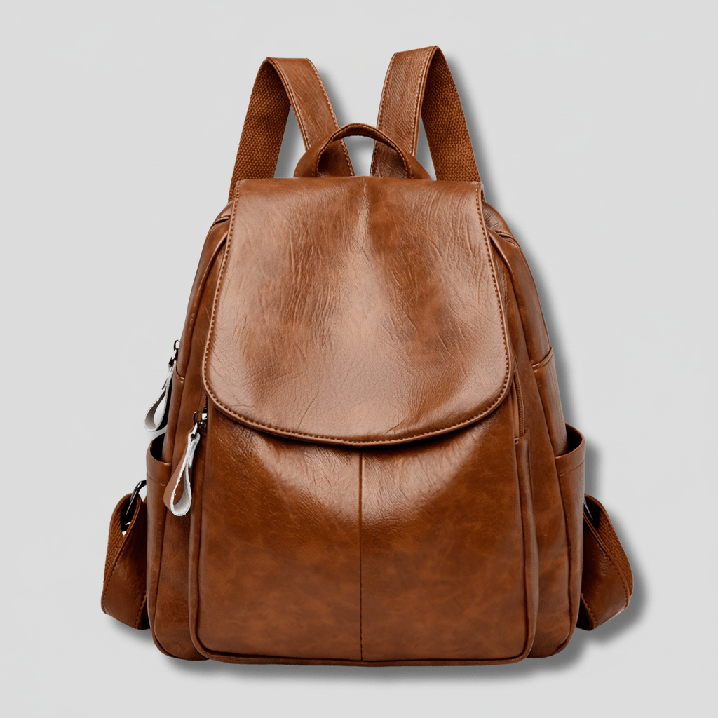 OPULENZA Anti-Theft Leather Backpack