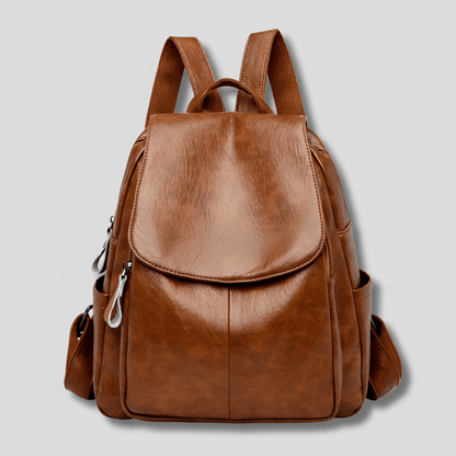 OPULENZA Anti-Theft Leather Backpack