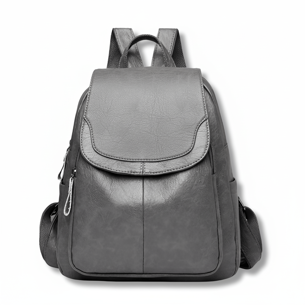 OPULENZA Anti-Theft Leather Backpack