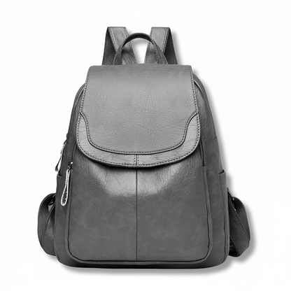 OPULENZA Anti-Theft Leather Backpack