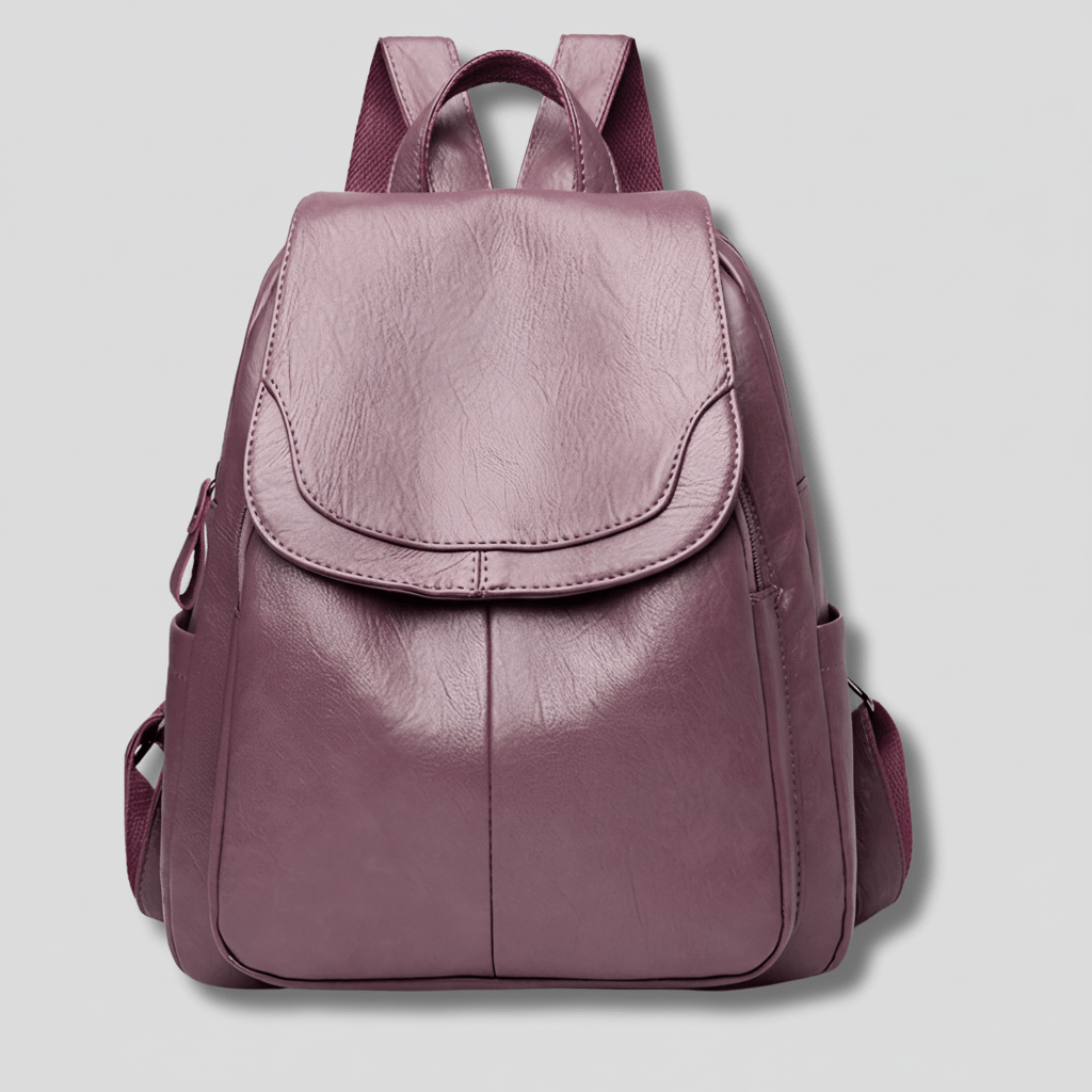 OPULENZA Anti-Theft Leather Backpack