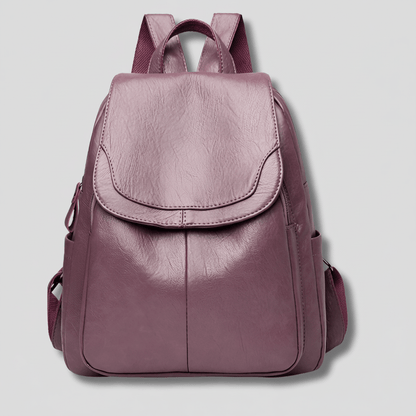 OPULENZA Anti-Theft Leather Backpack