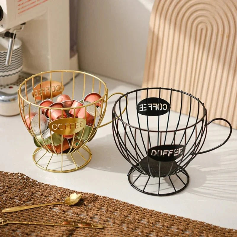 PODHAVEN Compact Decorative Shelf for Coffee Capsules