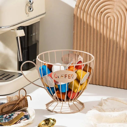 PODHAVEN Compact Decorative Shelf for Coffee Capsules
