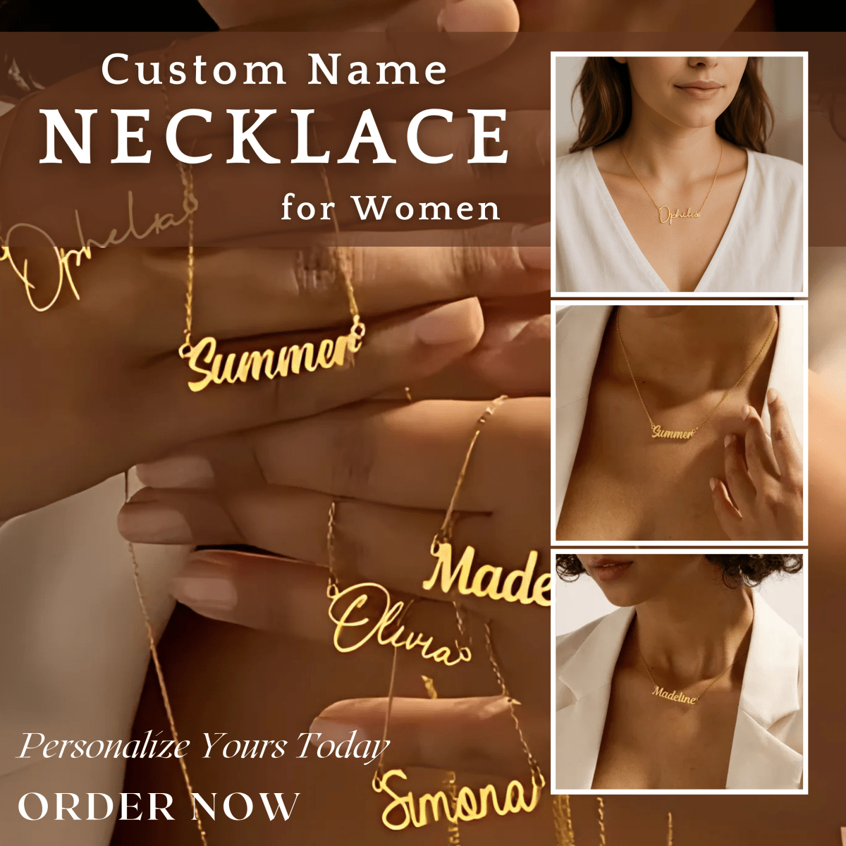 NOMELIA Personalized Name Necklace