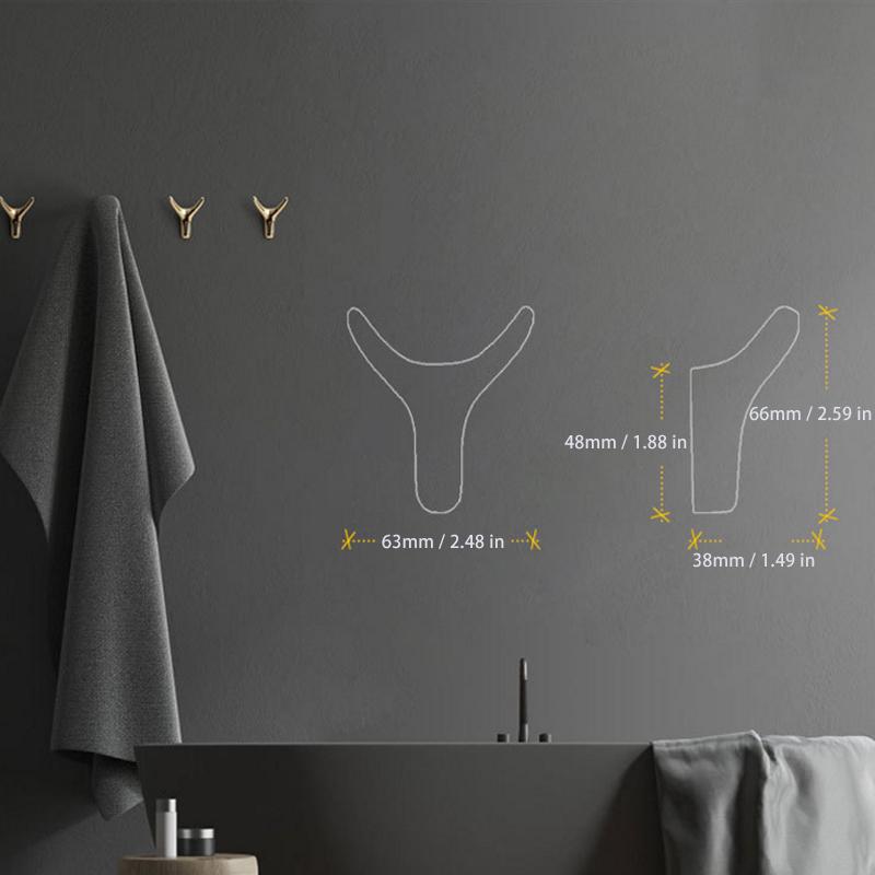 BULLHOOK Horn Wall Hook Zinc Alloy