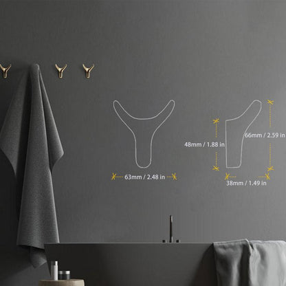 BULLHOOK Horn Wall Hook Zinc Alloy