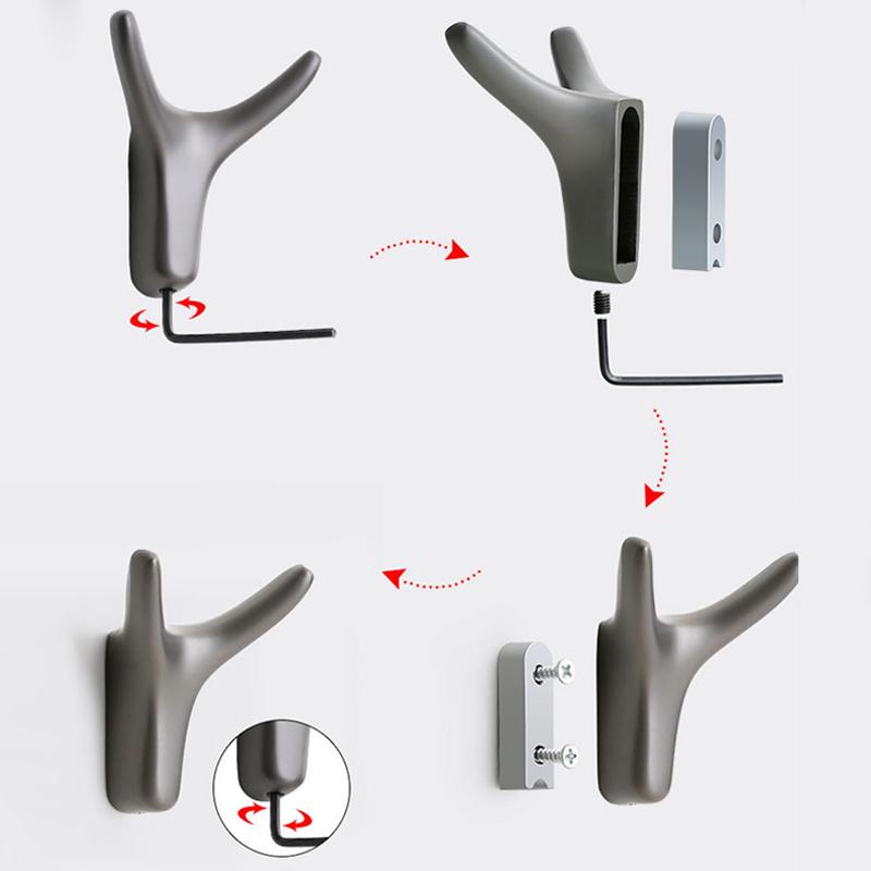 BULLHOOK Horn Wall Hook Zinc Alloy
