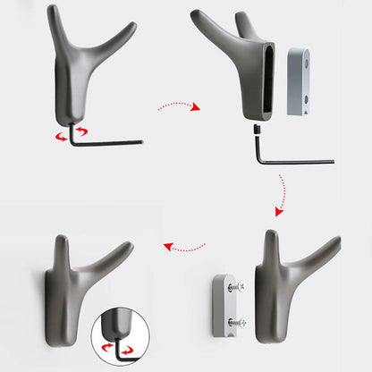 BULLHOOK Horn Wall Hook Zinc Alloy