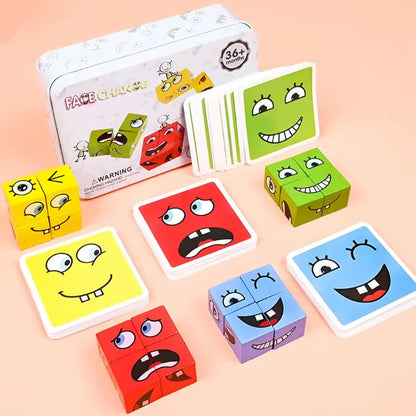 Wooden Building Blocks Learning Toy, Ages 3+