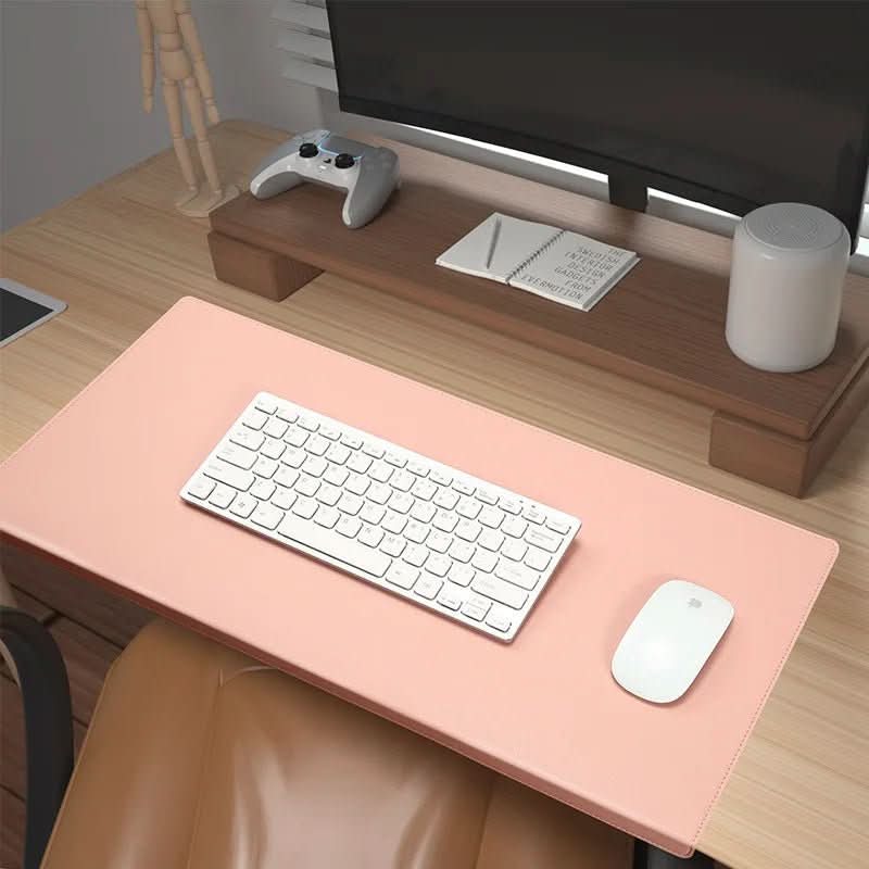 DESKCOMFORT Ergonomic PU Leather Desk Mat