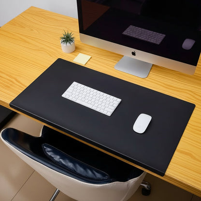 DESKCOMFORT Ergonomic PU Leather Desk Mat