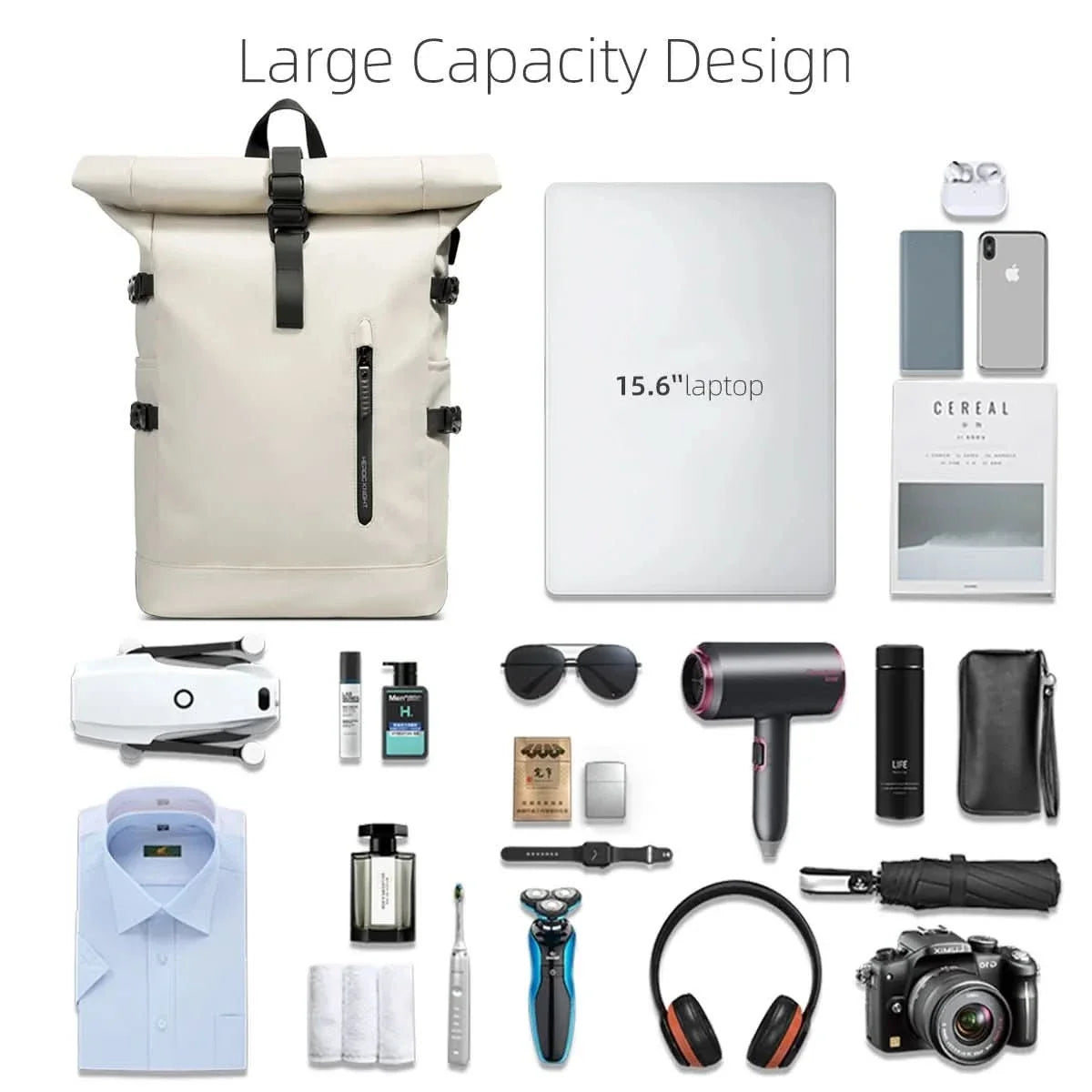 ROLLTRAIL Expandable Roll-top Rucksack