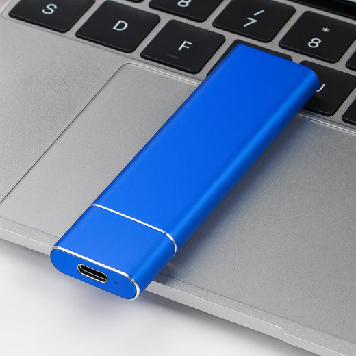 Aluminum External Hard Drive 500GB, Slim Portable USB Storage for Work & Travel