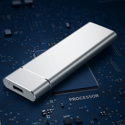 Portable External Hard Drive 500GB, Aluminum USB Storage Device for Photos & Work Files