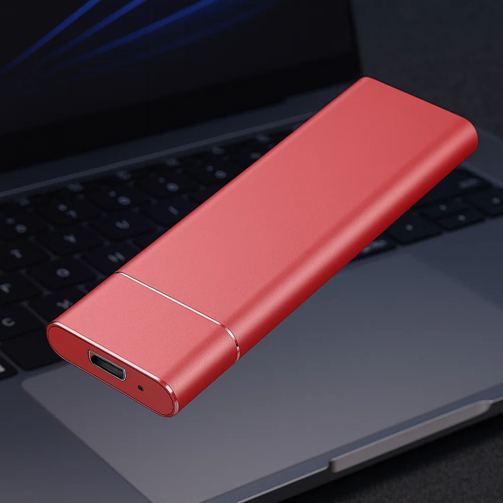 Aluminum External Hard Drive 500GB, Slim Portable USB Storage for Work & Travel
