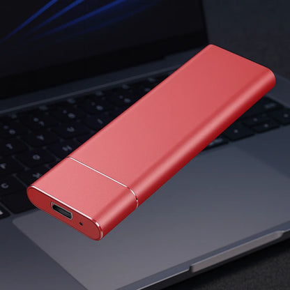 Aluminum External Hard Drive 500GB, Slim Portable USB Storage for Work & Travel