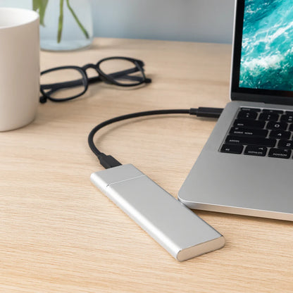 Aluminum External Hard Drive 500GB, Slim Portable USB Storage for Work & Travel