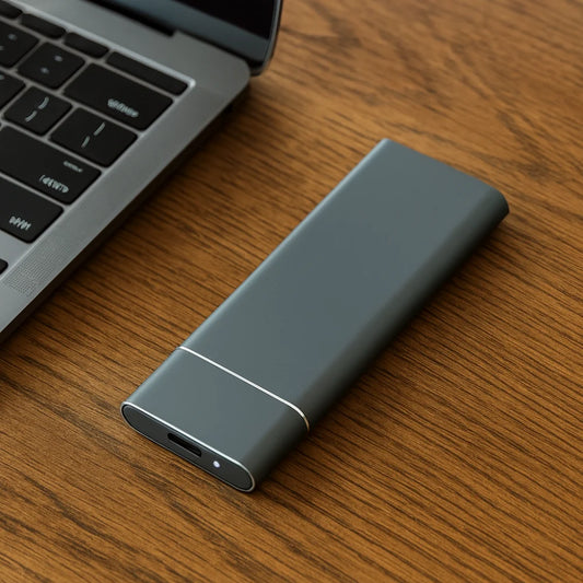 Aluminum External Hard Drive 500GB, Slim Portable USB Storage for Work & Travel