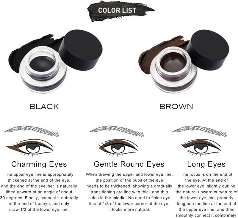 Eyeliner Pen, Precision Tip, Long-Lasting Smudge-Proof