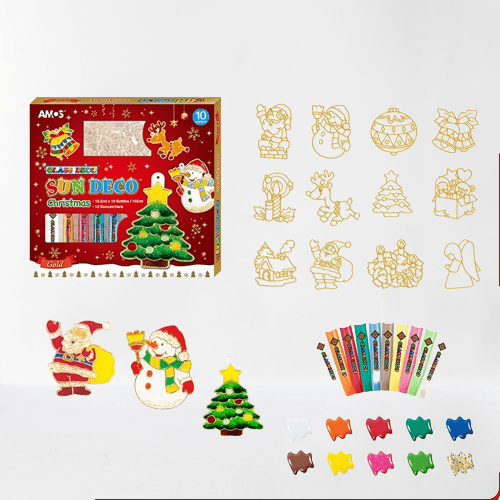 HOLIPAINT Christmas Glass Painting Set
